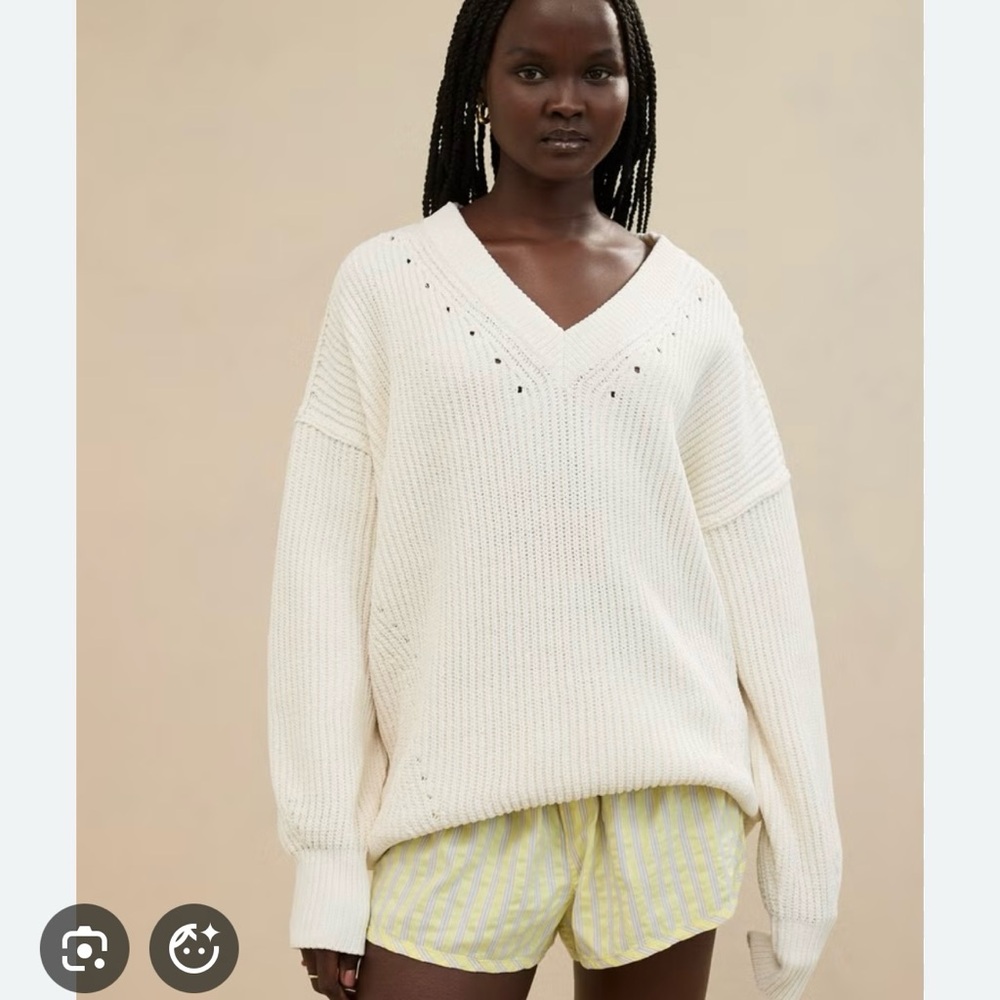 Aerie Beyond Chenille V-neck sweater!